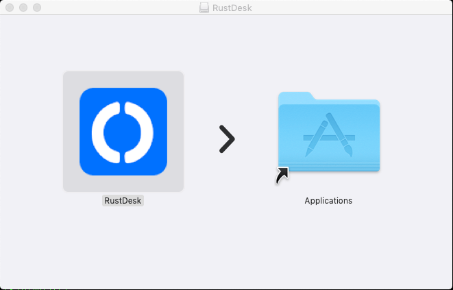 Drag app to Applications